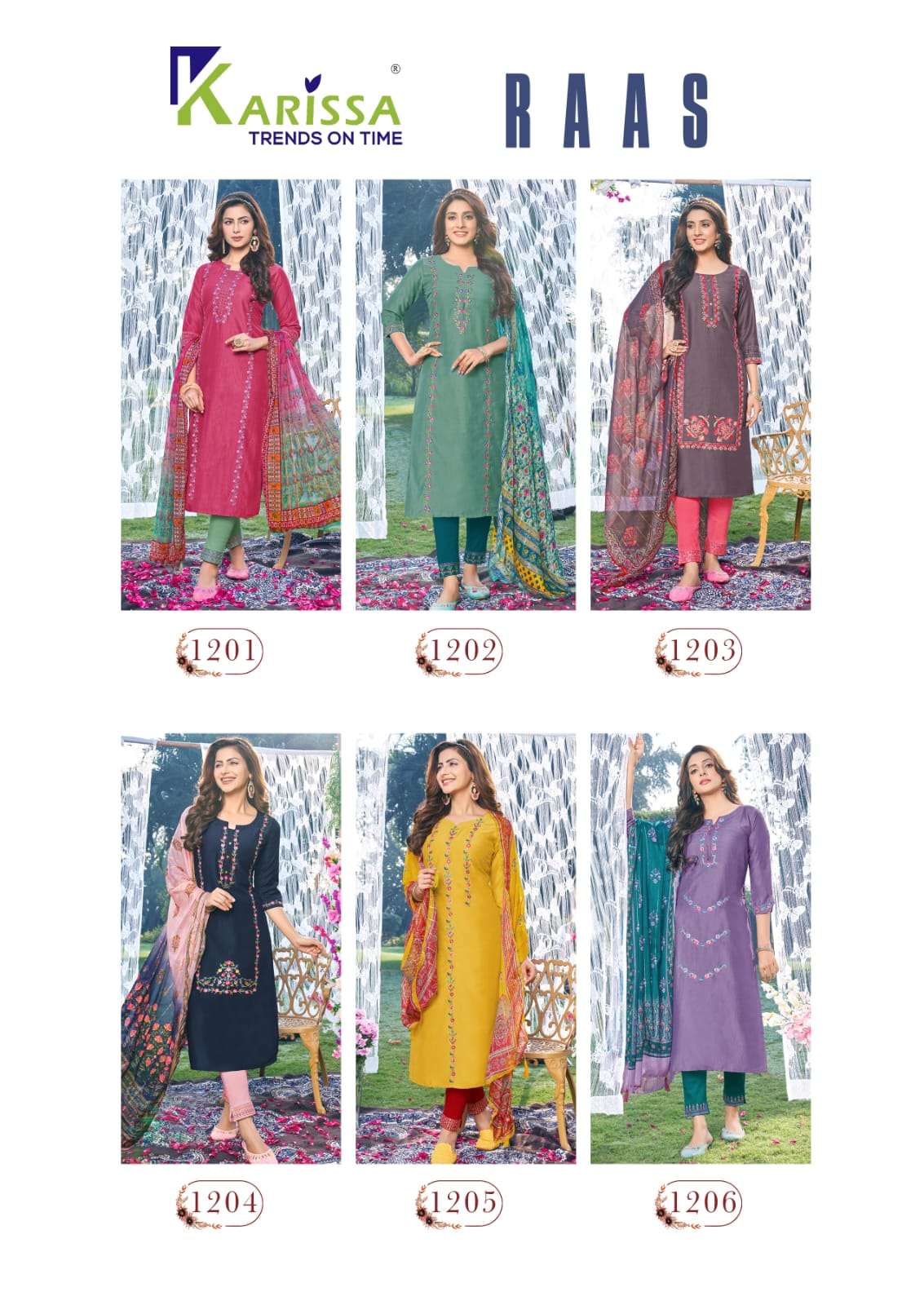 KARISSA RAAS Trendy premium viscose chinon Kurti Wholesale catalog