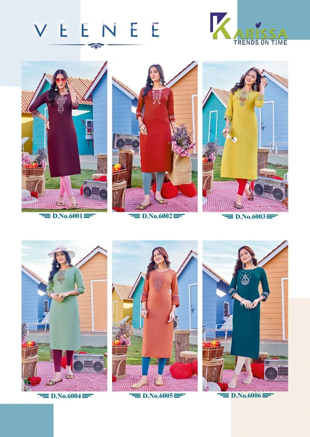 KARISSA VEENEE Rayon KURTI WHOLESALE CATALOG
