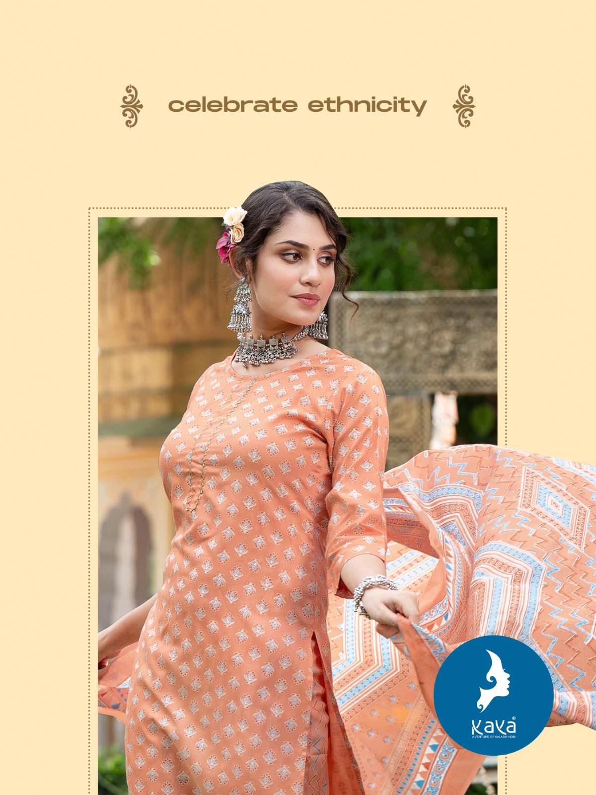 KAYA BULBUL 3 RAYON PRINTS KURTI Wholesale catalog