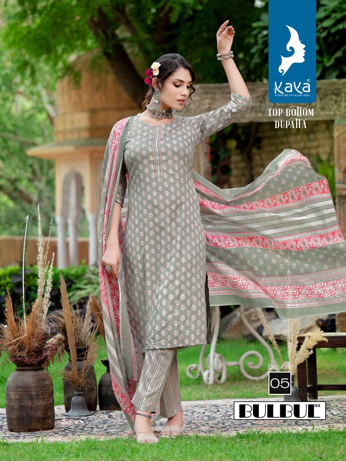 KAYA BULBUL 3 RAYON PRINTS KURTI Wholesale catalog