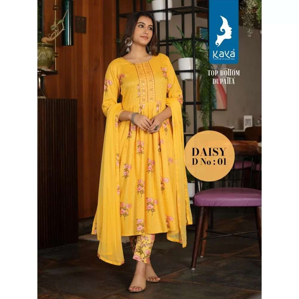 KAYA DAISY RAYON  KURTI Wholesale catalog