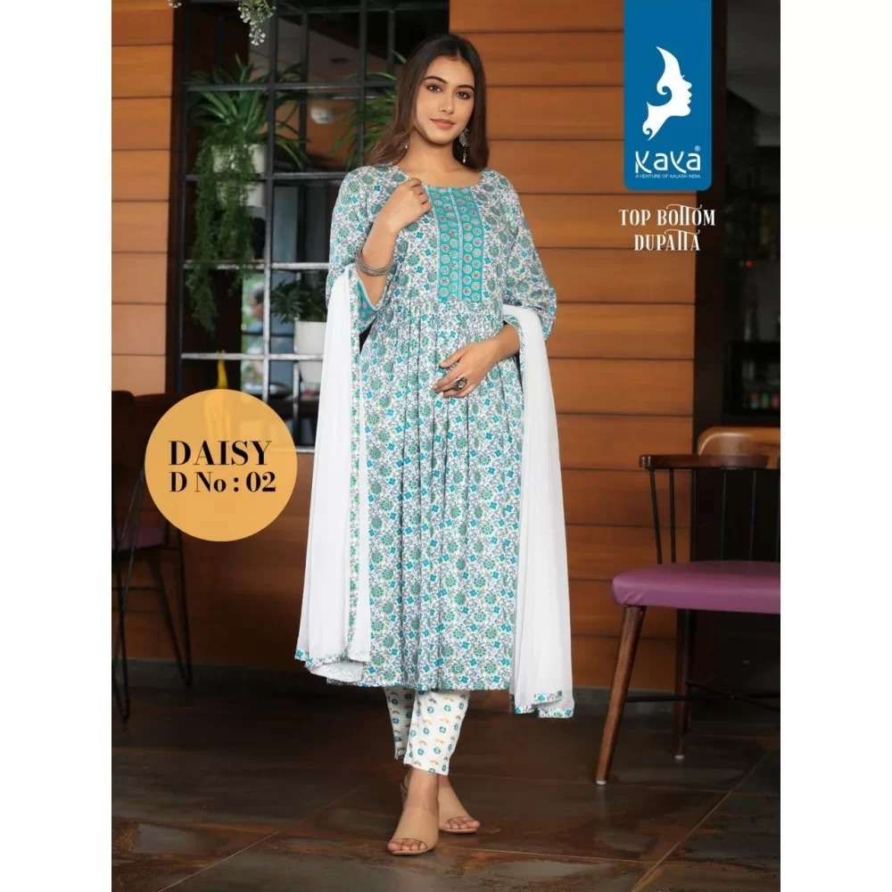 KAYA DAISY RAYON  KURTI Wholesale catalog
