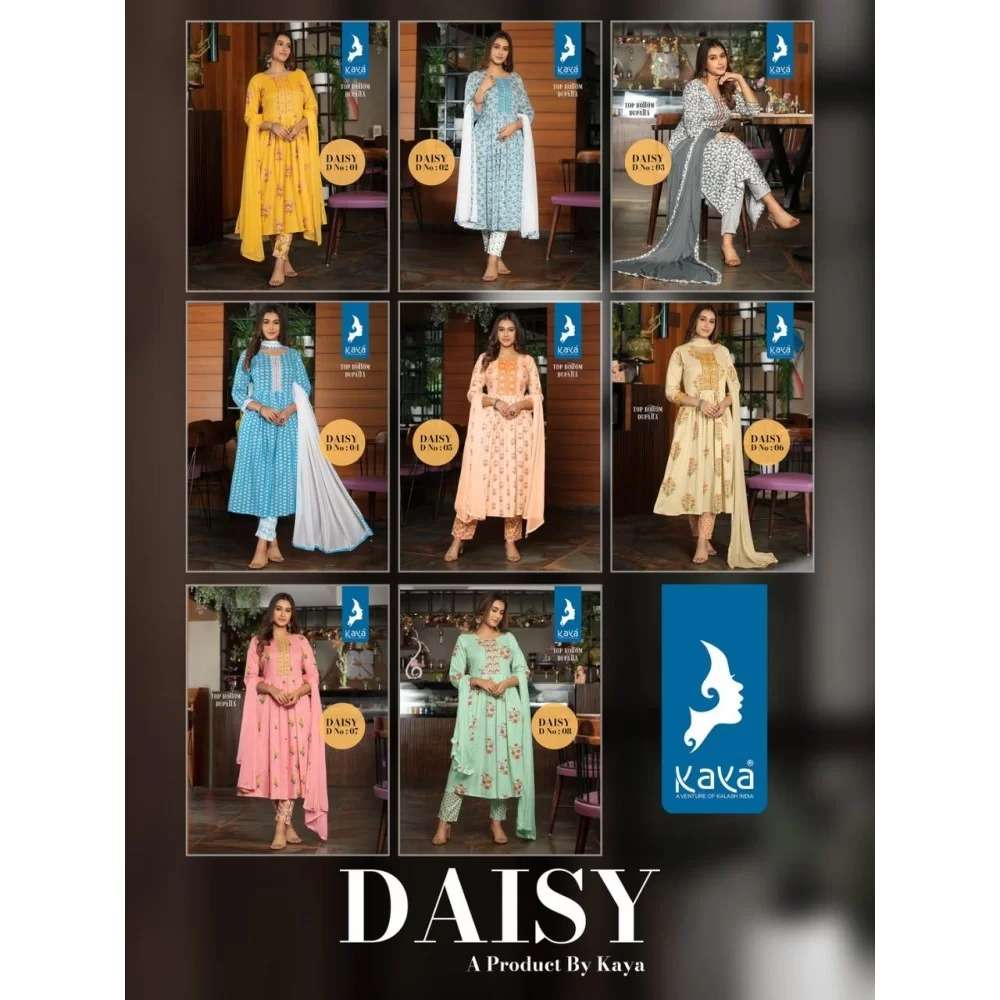 KAYA DAISY RAYON  KURTI Wholesale catalog
