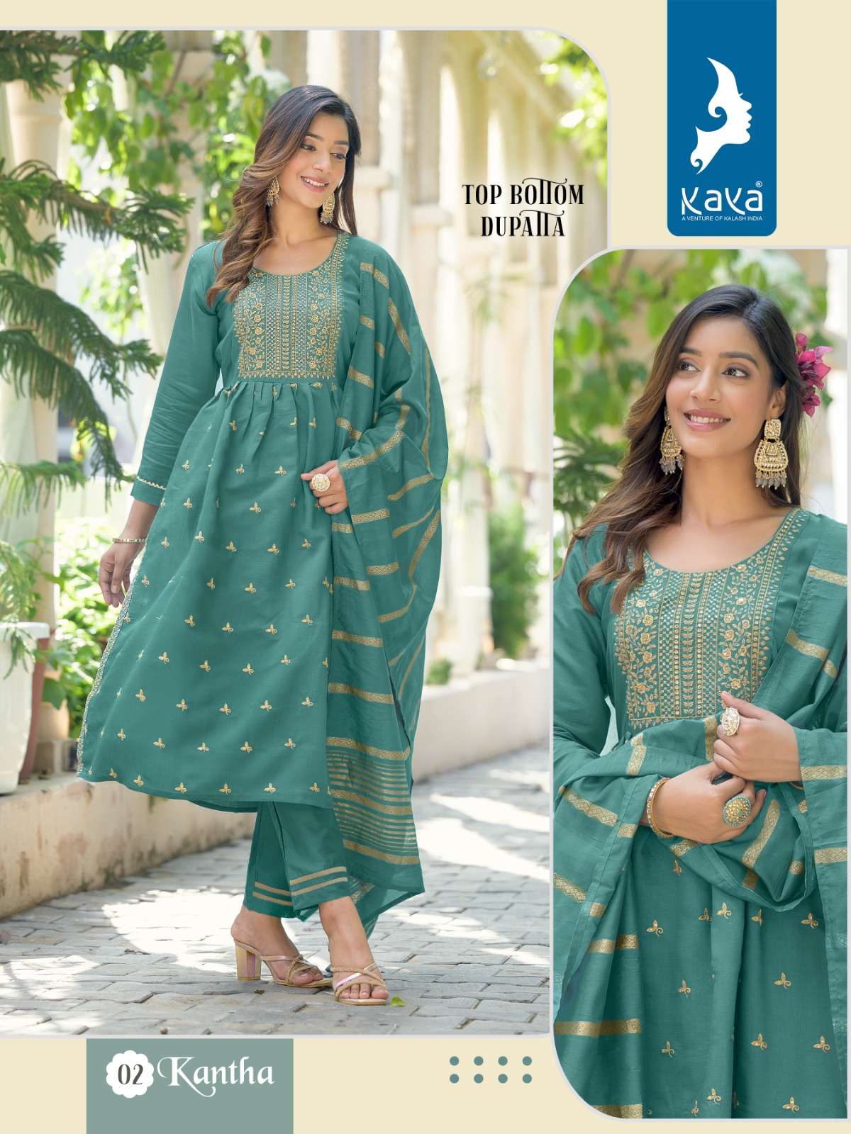 KAYA KANTHA NYRA CUT KURTI Wholesale catalog