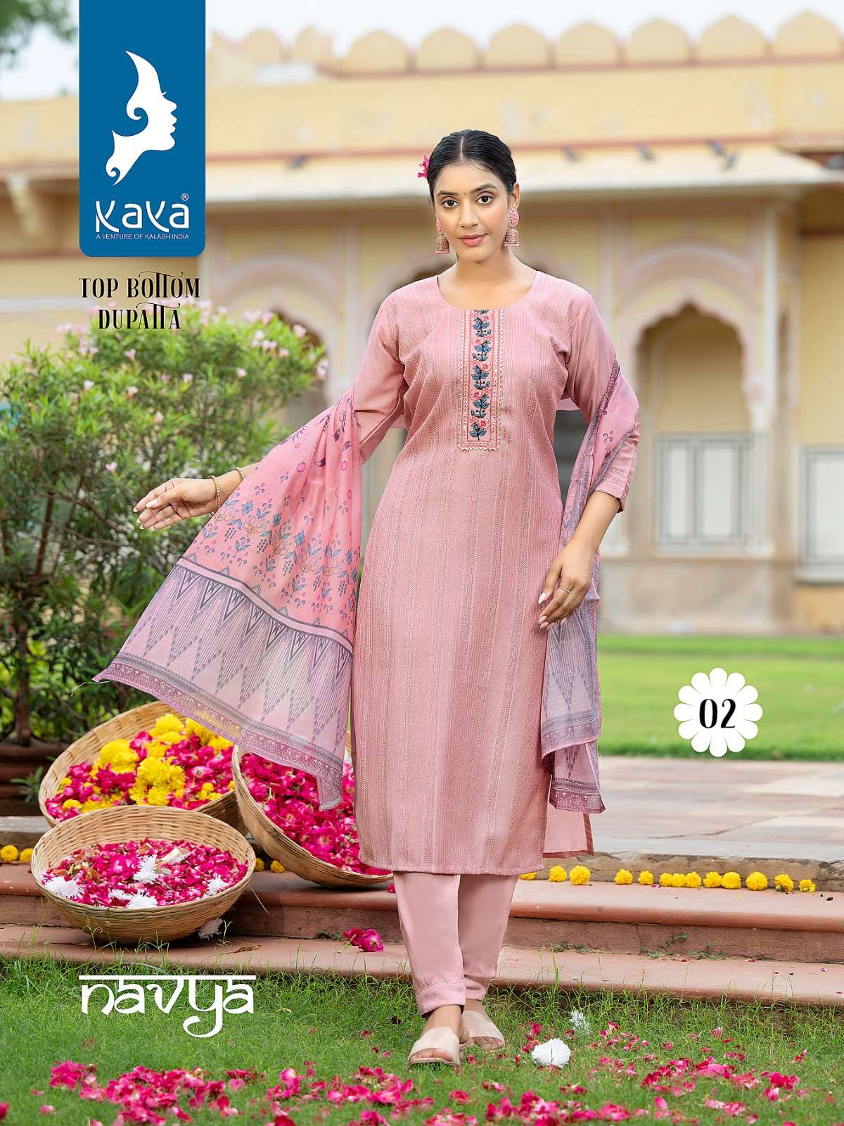 KAYA NAVYA CHINON CROCHET KURTI Wholesale catalog