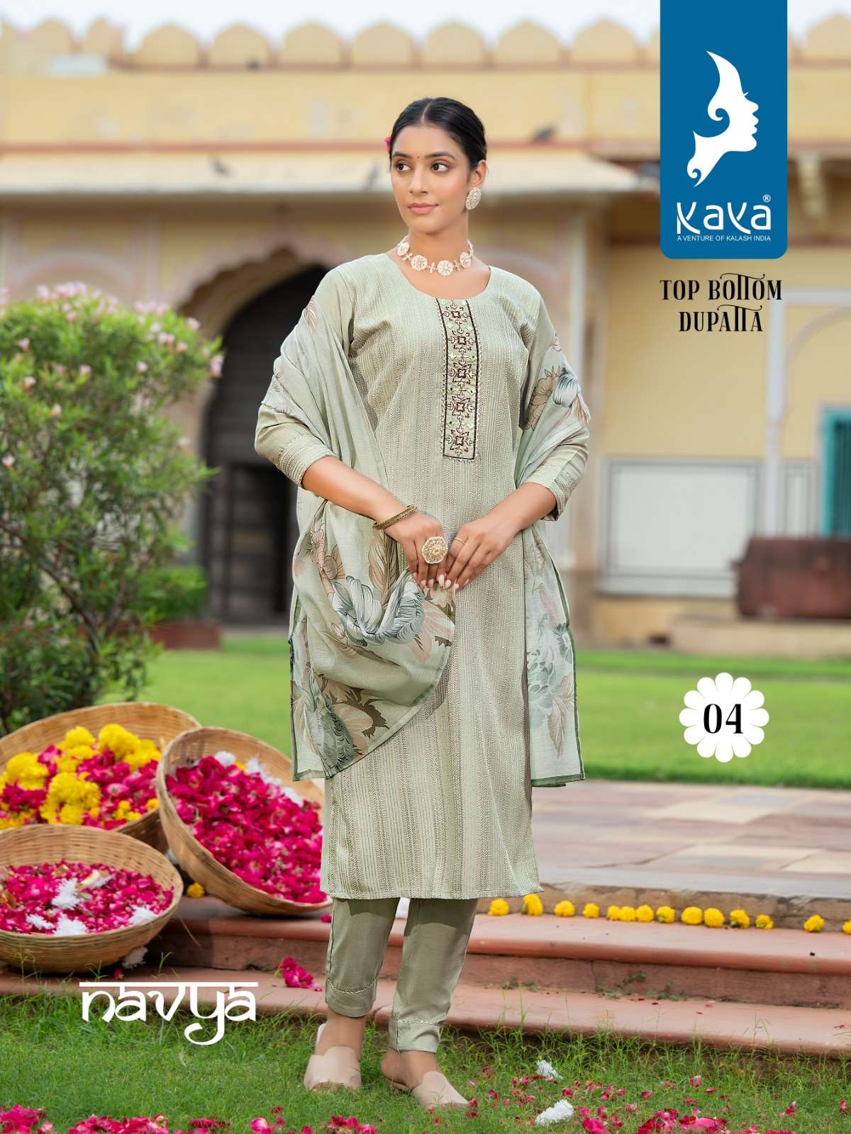 KAYA NAVYA CHINON CROCHET KURTI Wholesale catalog