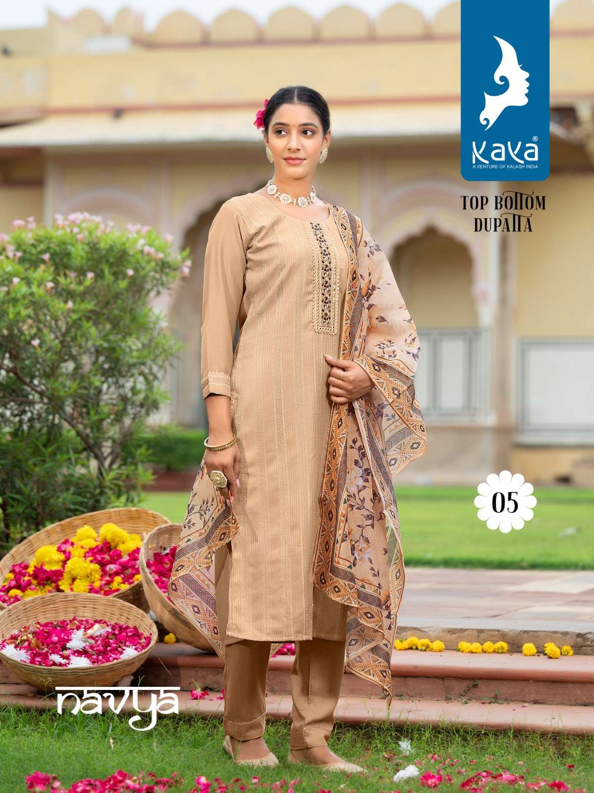 KAYA NAVYA CHINON CROCHET KURTI Wholesale catalog