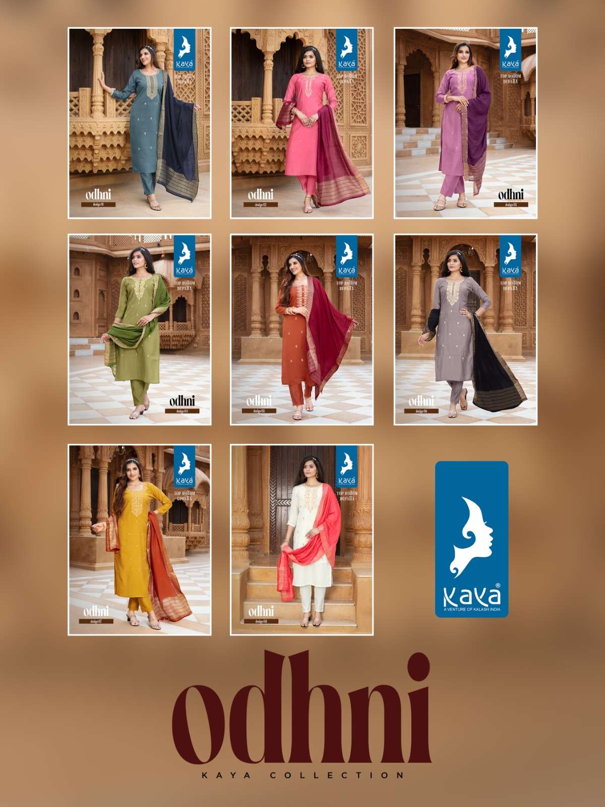 KAYA ODHANI ROMAN SILK Kurti Wholesale catalog