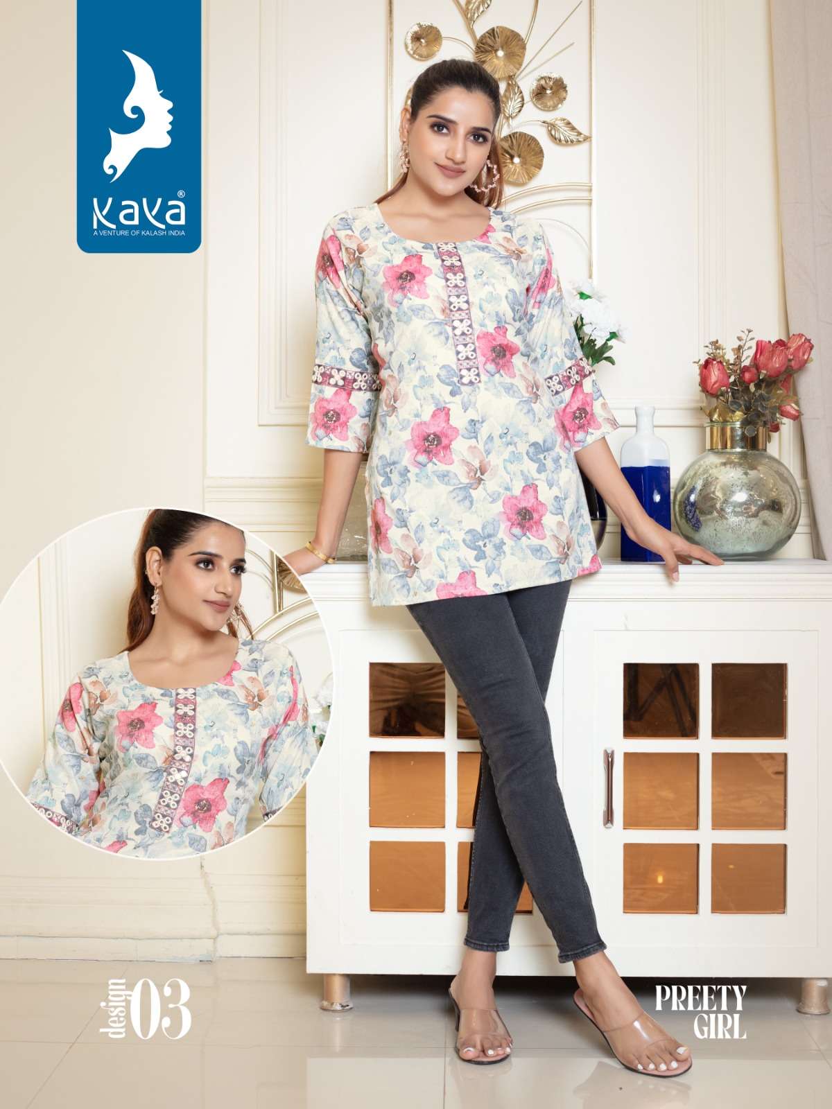 KAYA PREETY GIRL TOP KURTI Wholesale catalog