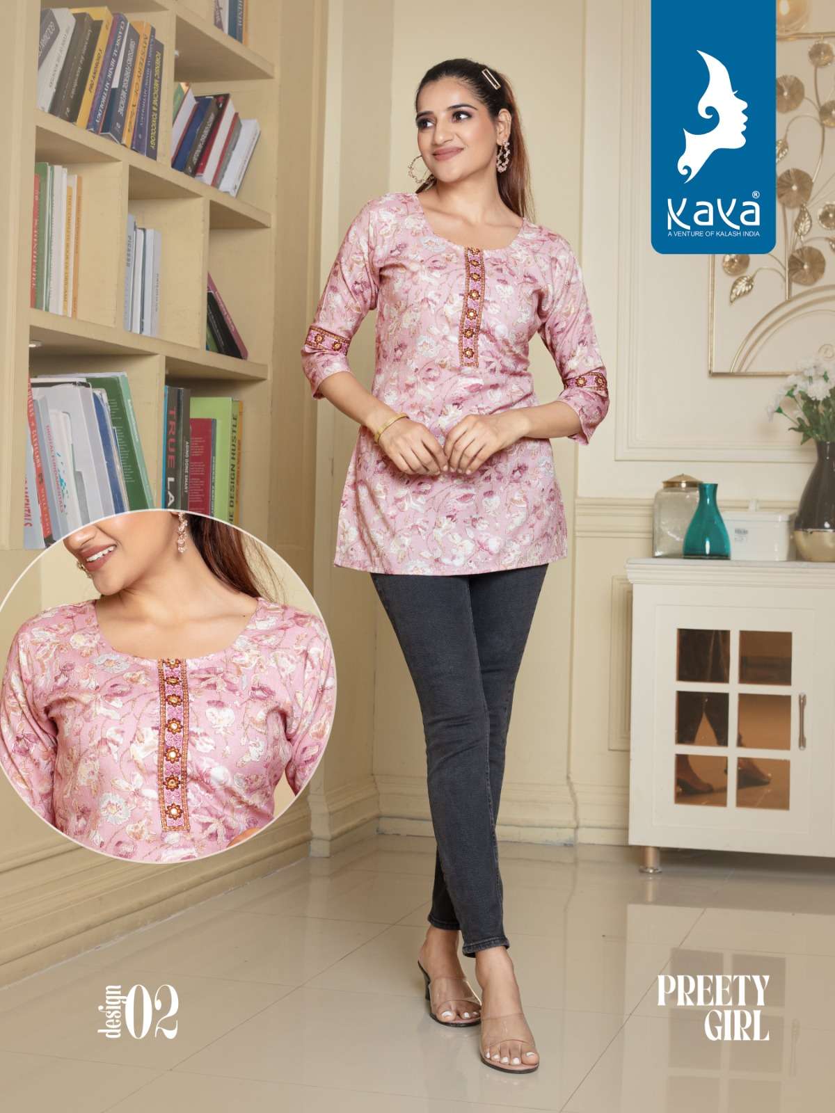 KAYA PREETY GIRL TOP KURTI Wholesale catalog