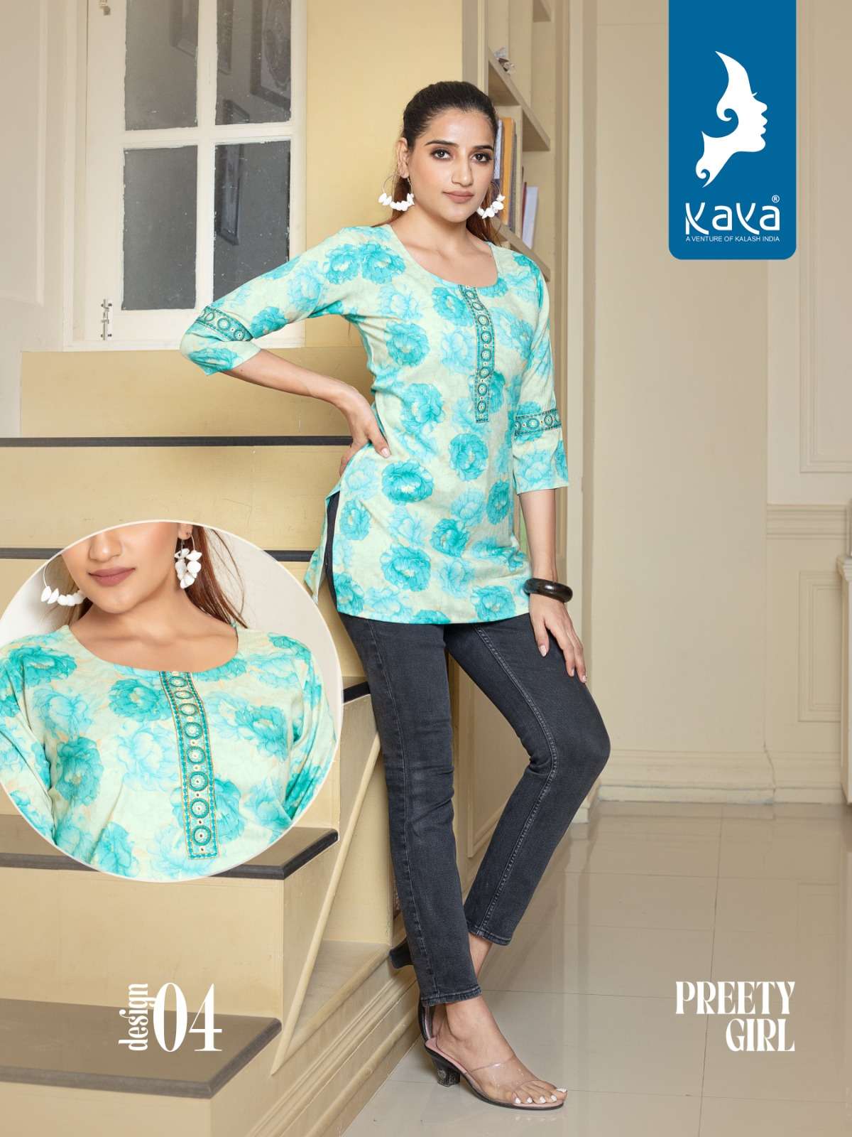 KAYA PREETY GIRL TOP KURTI Wholesale catalog