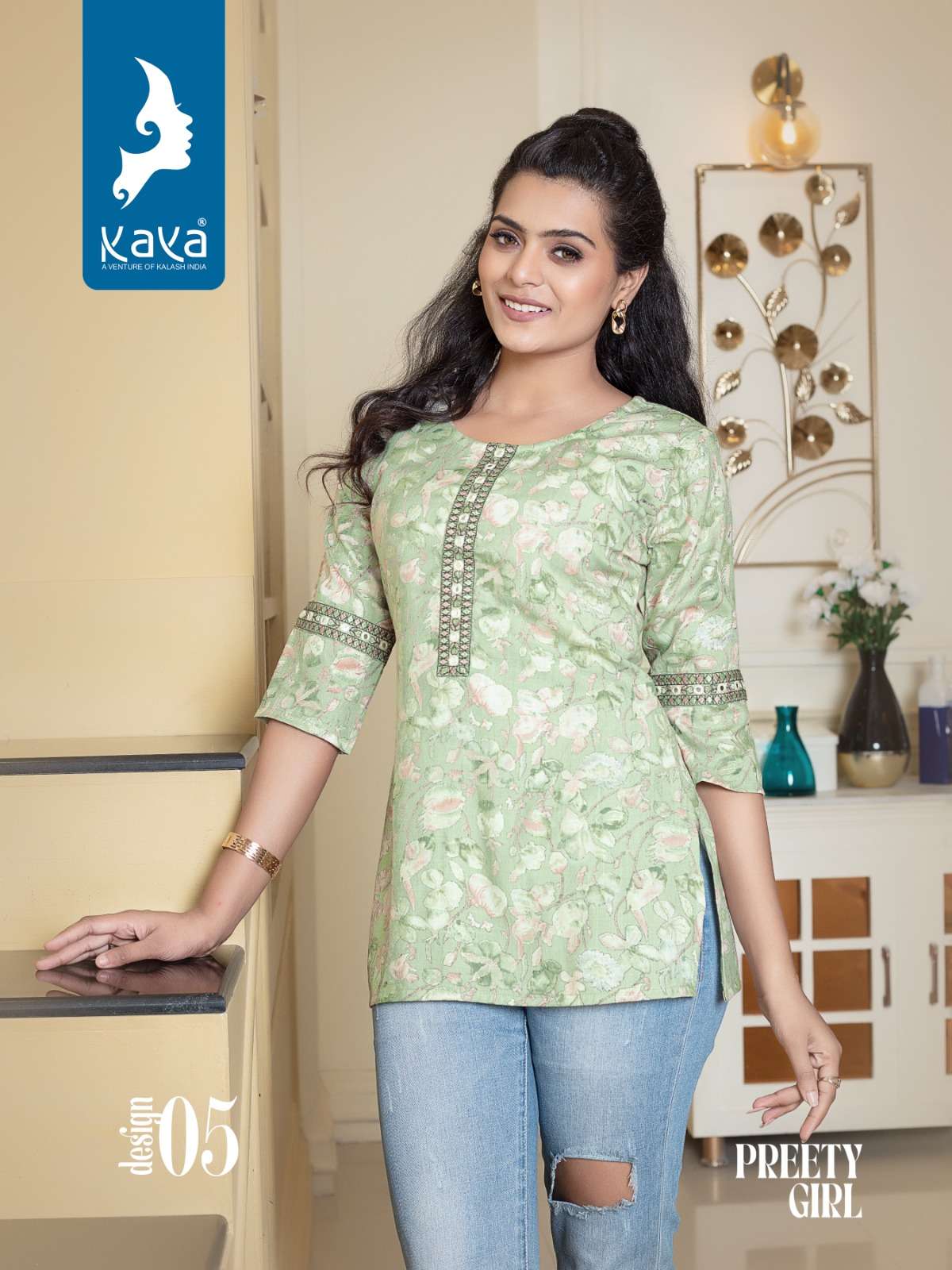 KAYA PREETY GIRL TOP KURTI Wholesale catalog