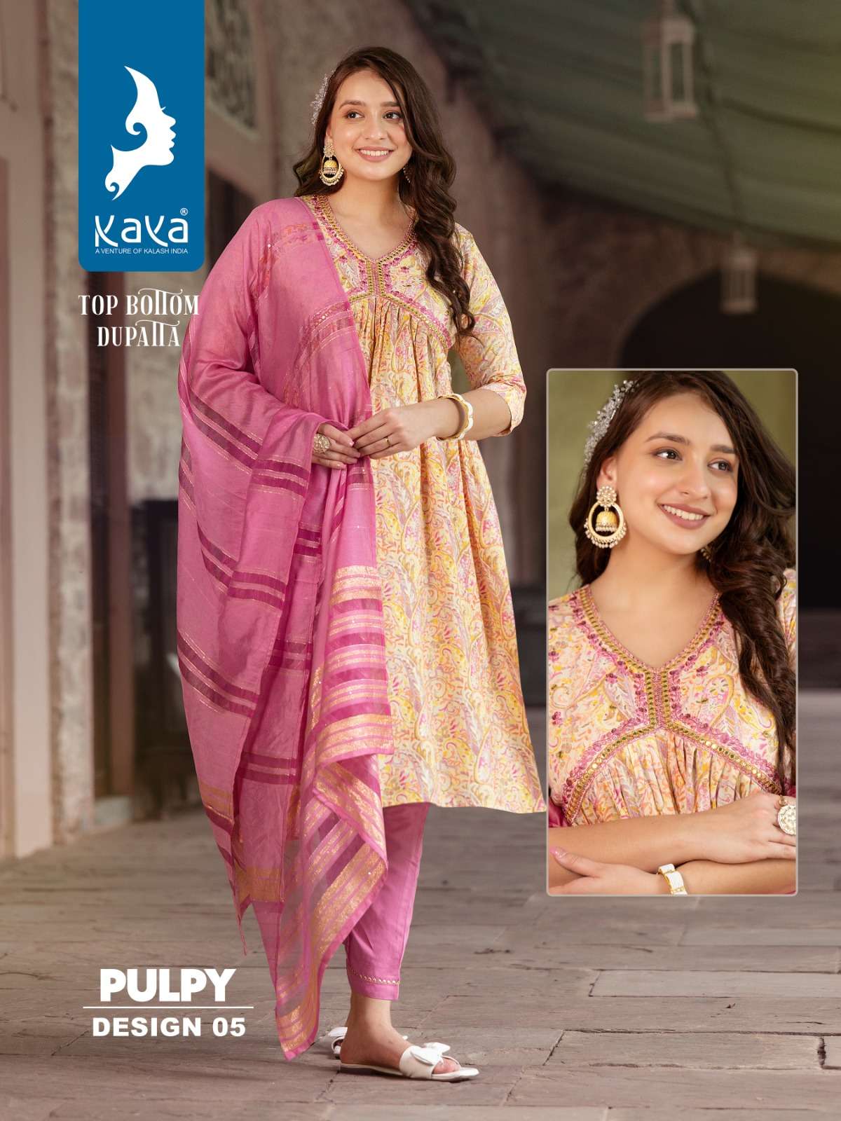 KAYA PULPY ALIYA WITH NYRA CUT KURTI  WHOLESALE CATALOG