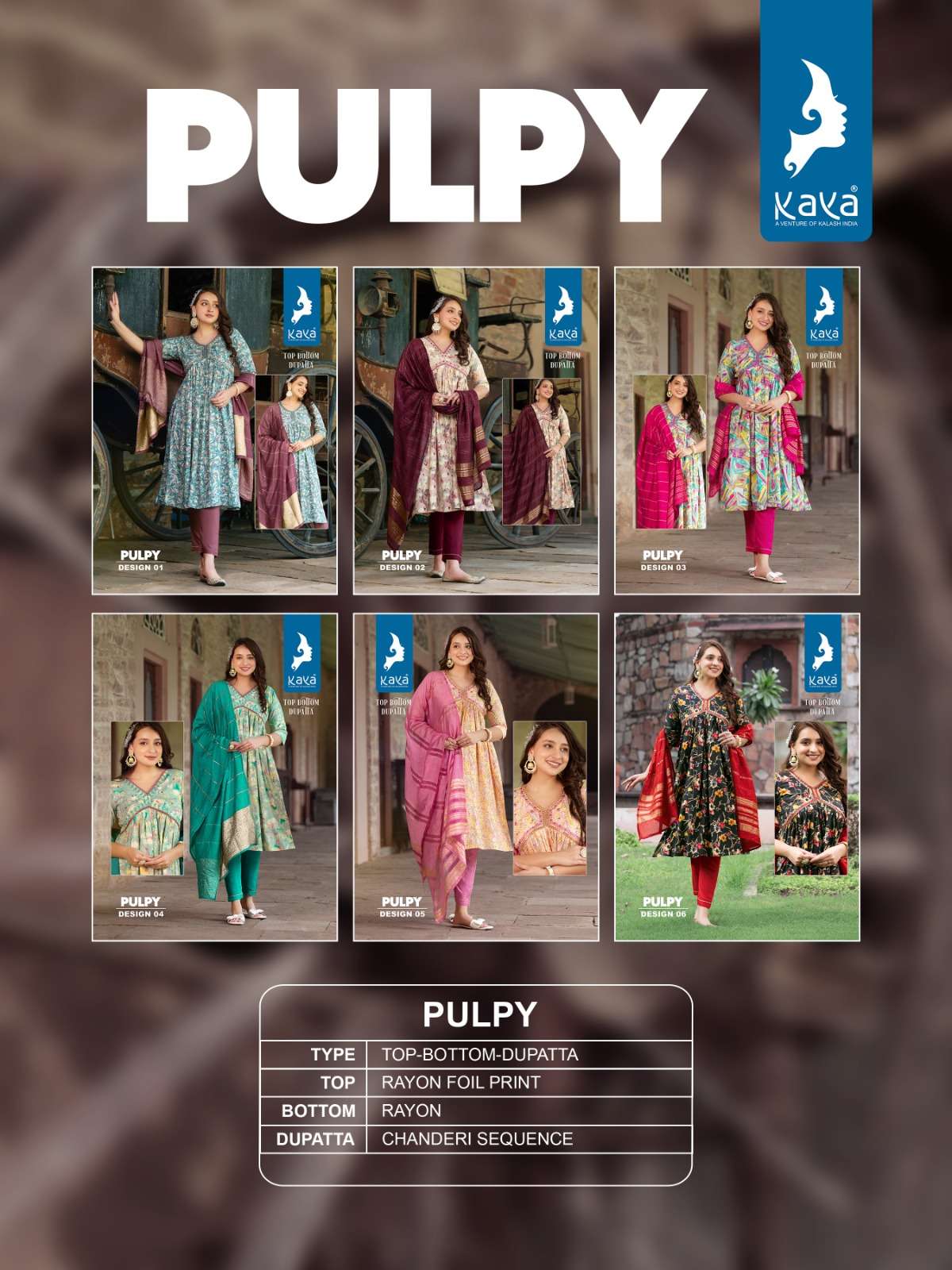 KAYA PULPY ALIYA WITH NYRA CUT KURTI  WHOLESALE CATALOG