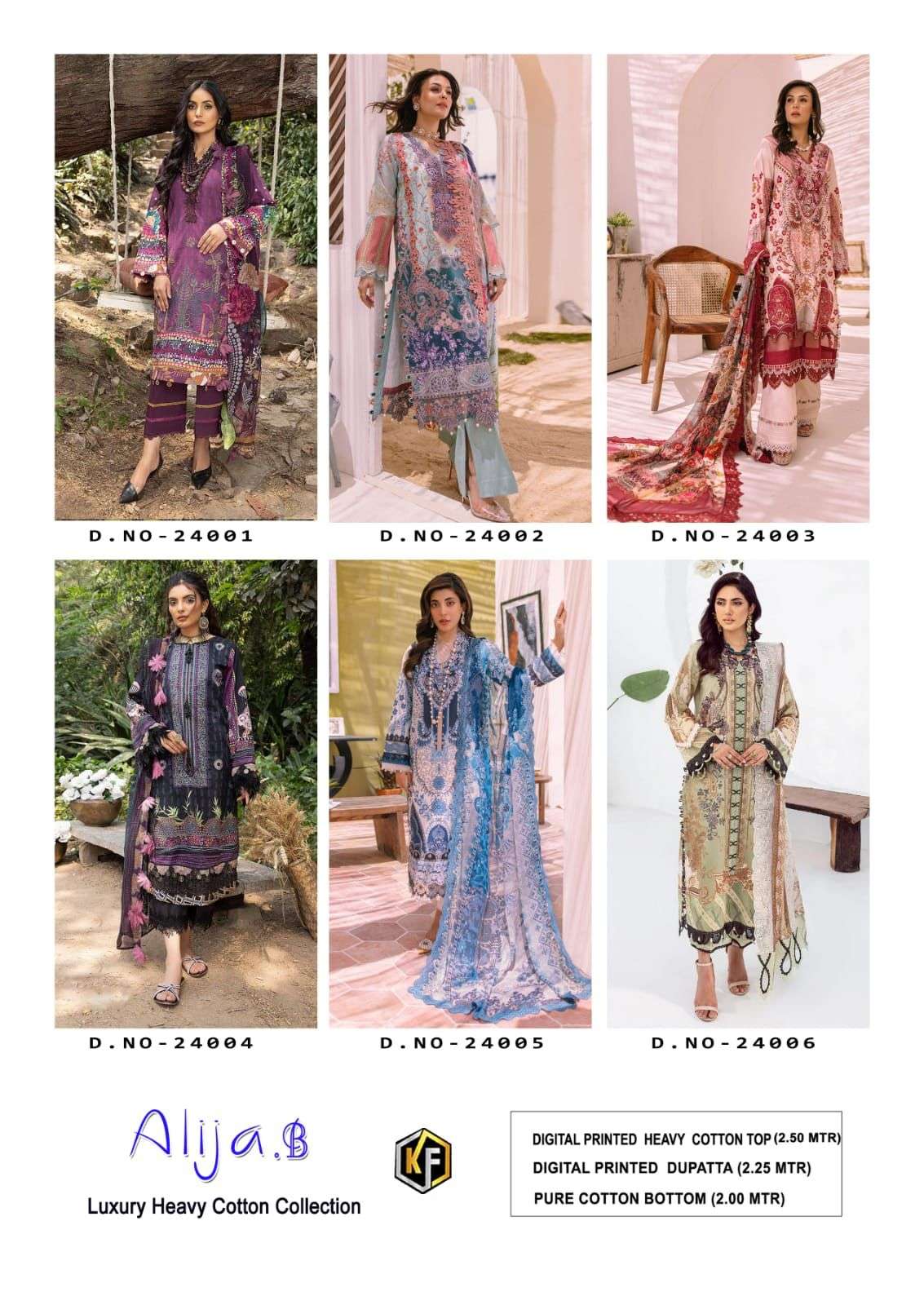 KEVAL FAB ALIJA. B VOL 24 Salwar Kameez Wholesale catalog