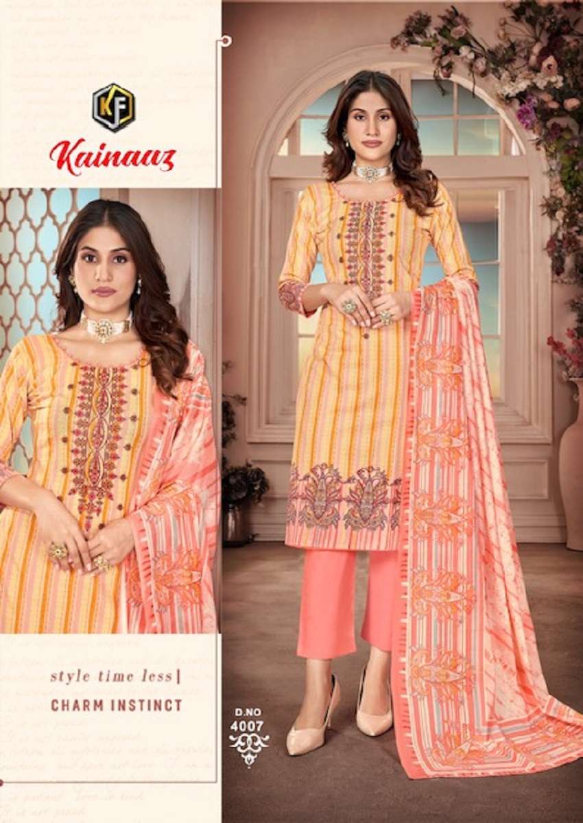 Keval Kainaaz Luxury Rich Emboidery Work Vol – 4 – Dress Material - Wholesale Catalog
