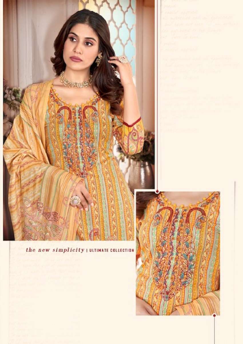 Keval Kainaaz Luxury Rich Emboidery Work Vol – 4 – Dress Material - Wholesale Catalog