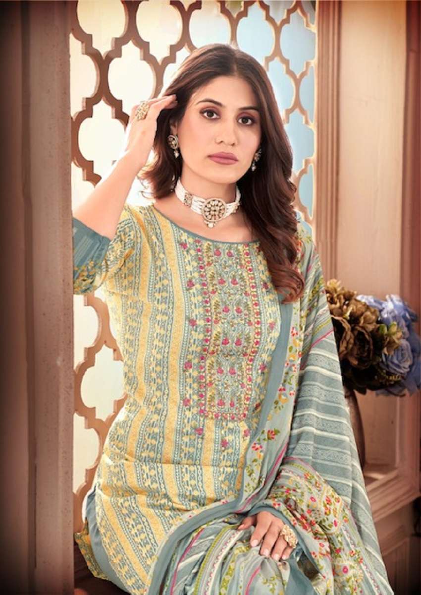 Keval Kainaaz Luxury Rich Emboidery Work Vol – 4 – Dress Material - Wholesale Catalog