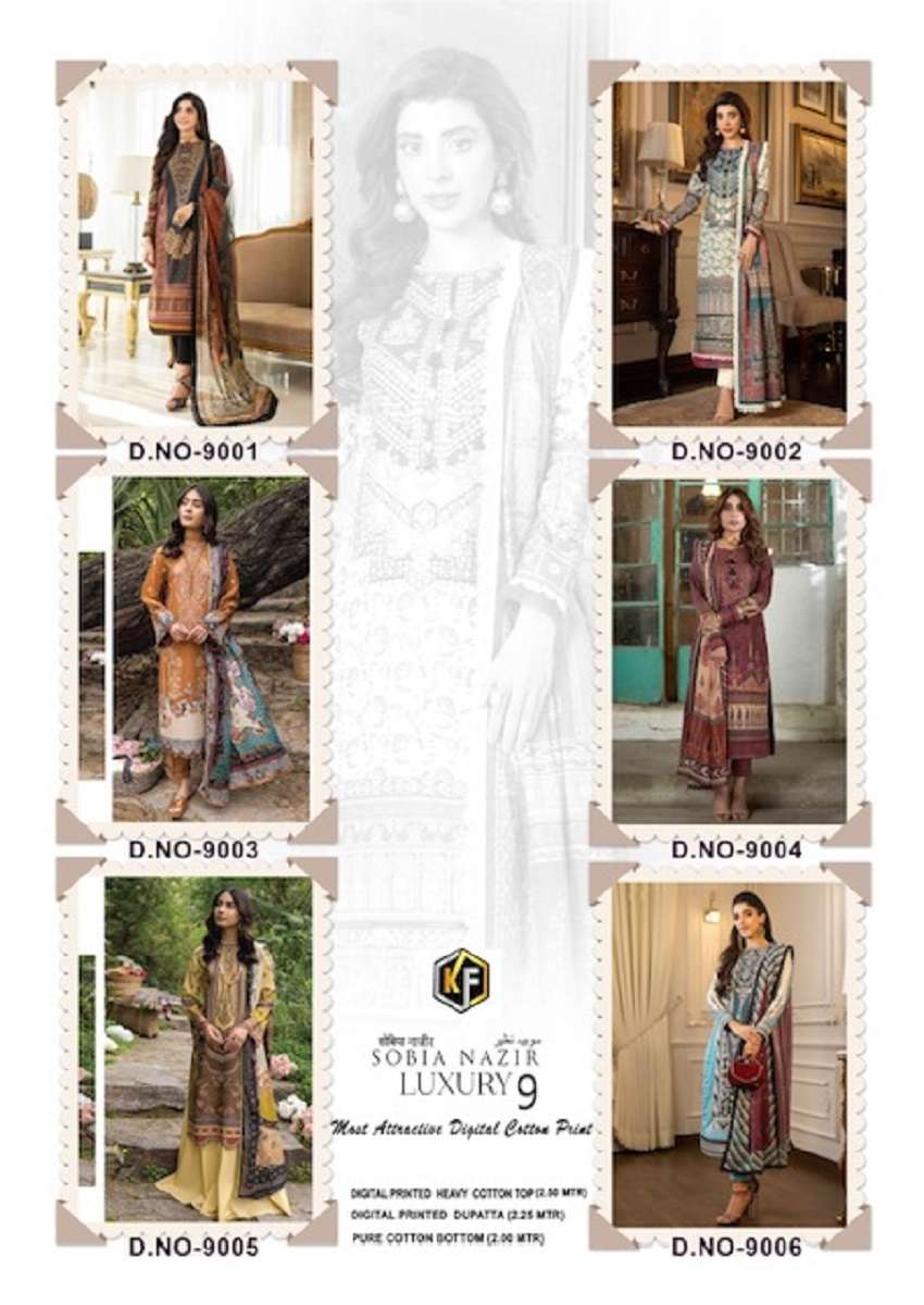 Keval Sobia Nazir Vol-9 – Dress Material - Wholesale Catalog