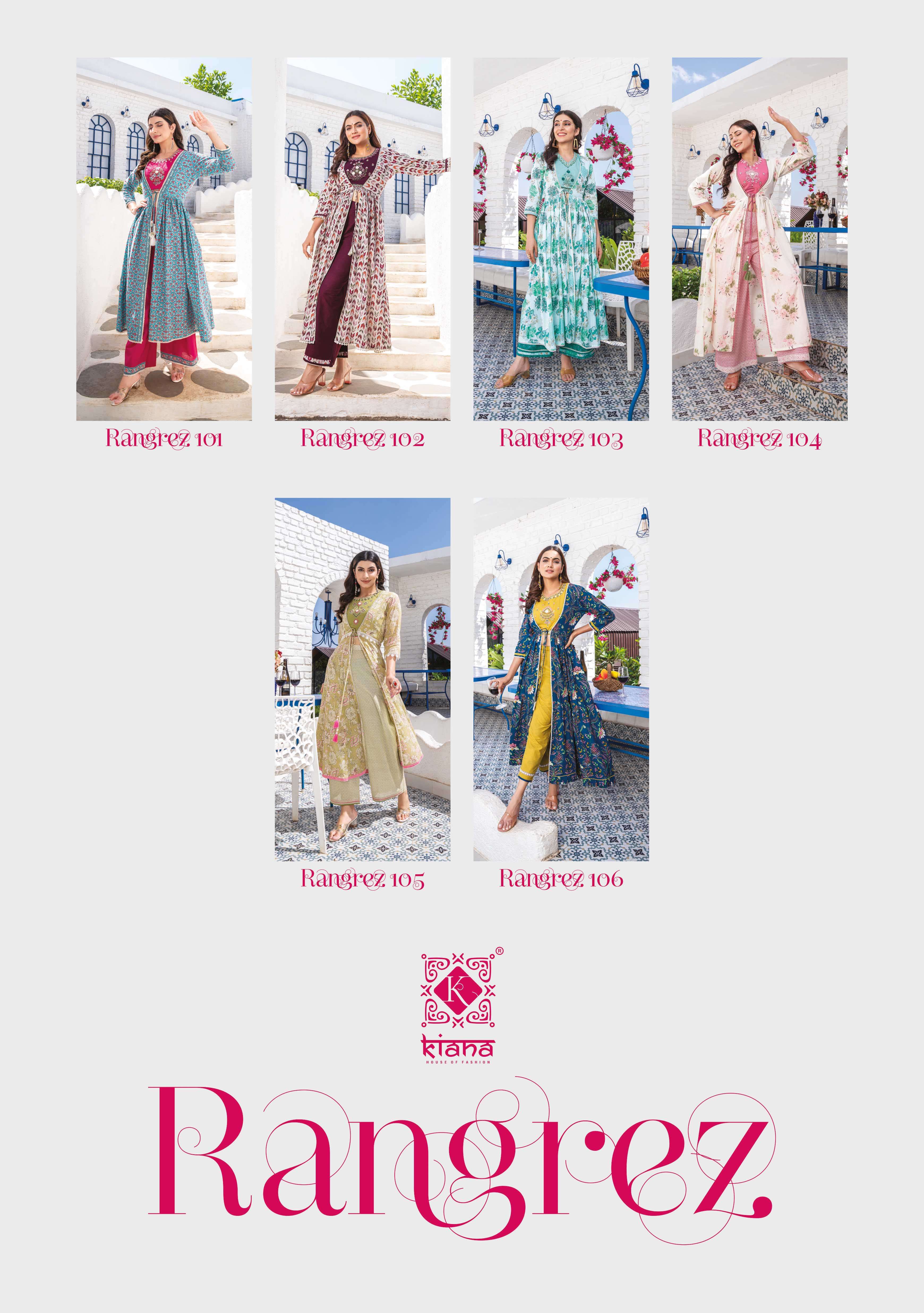 Kiana Rangrez  Cotton crop top Kurti Wholesale catalog