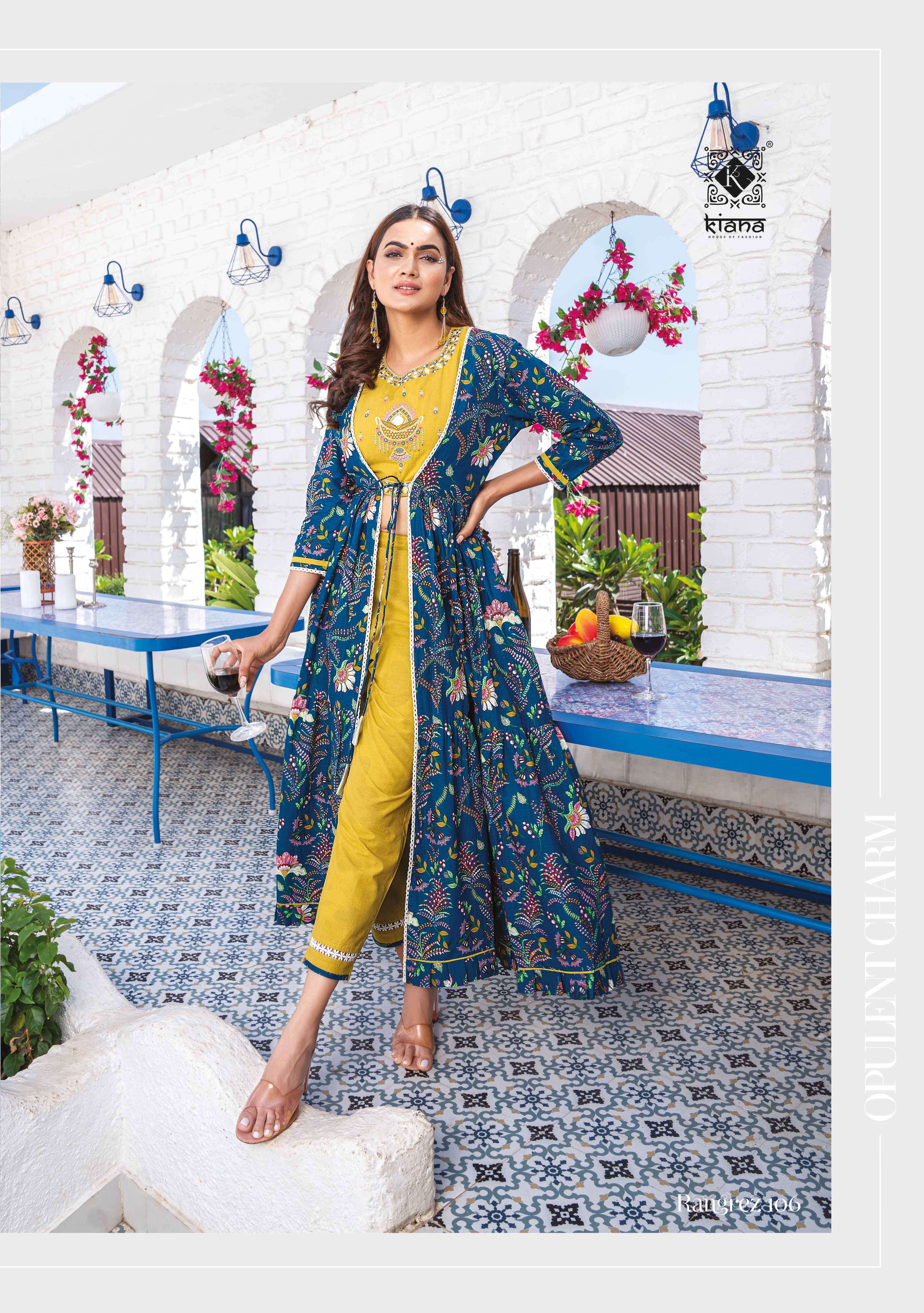 Kiana Rangrez  Cotton crop top Kurti Wholesale catalog
