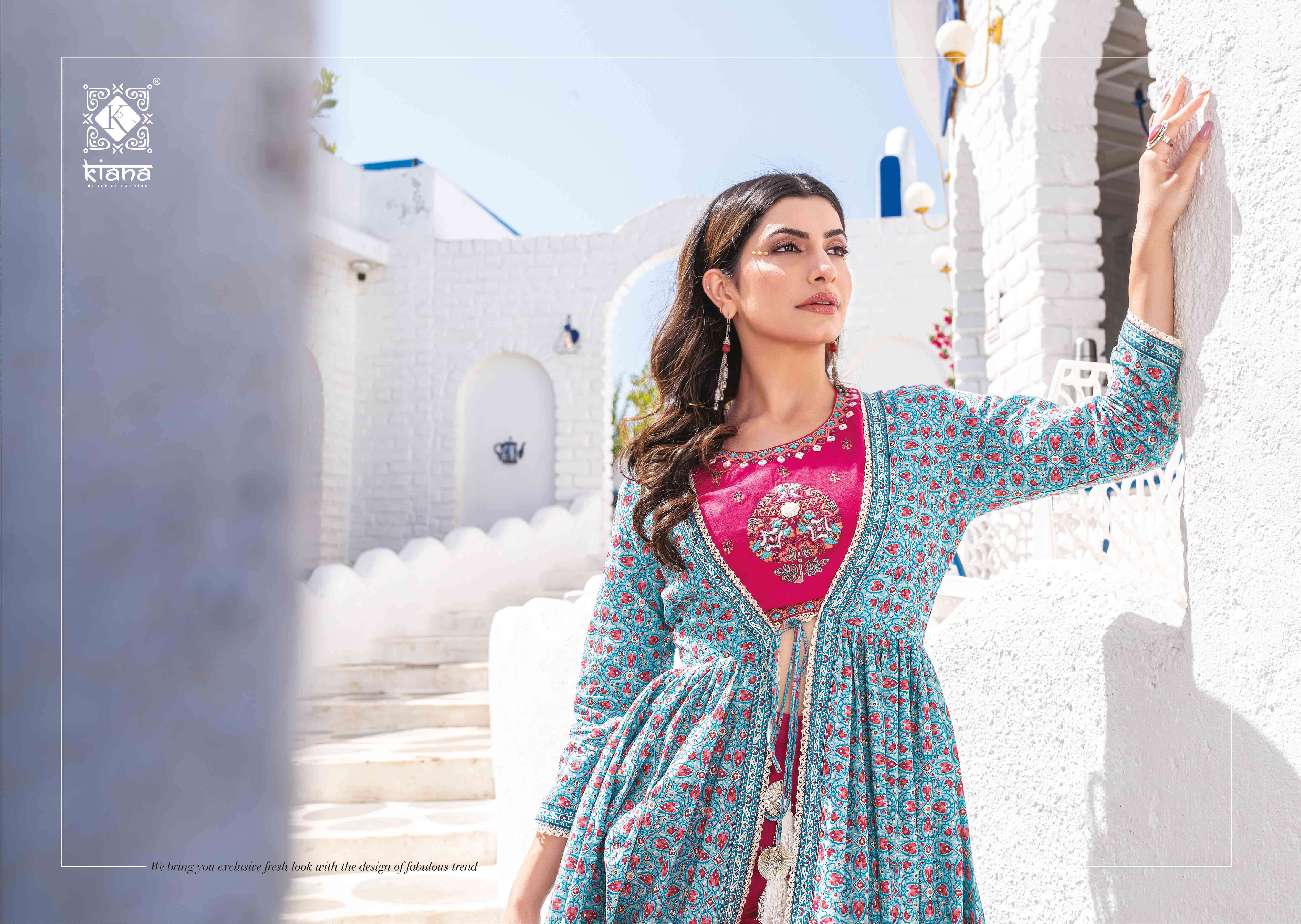 Kiana Rangrez  Cotton crop top Kurti Wholesale catalog