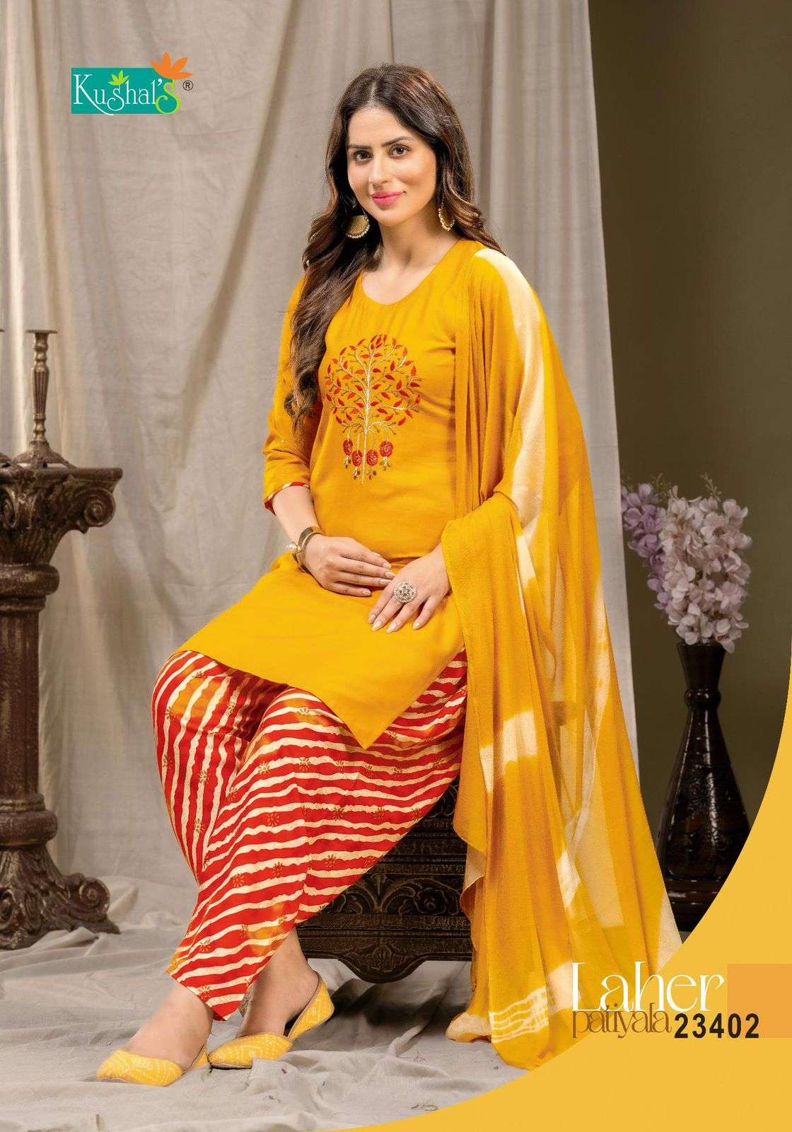 KUSHAL Laher patiyala Kurti Wholesale catalog