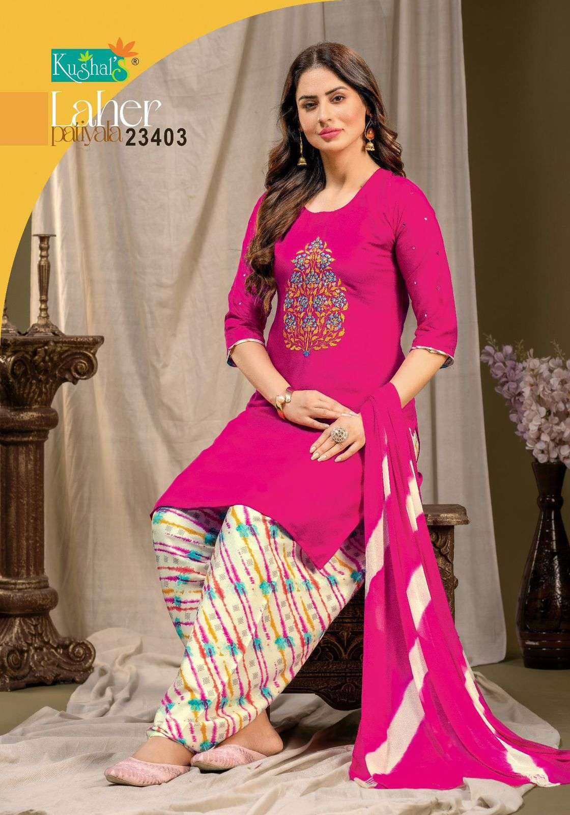 KUSHAL Laher patiyala Kurti Wholesale catalog
