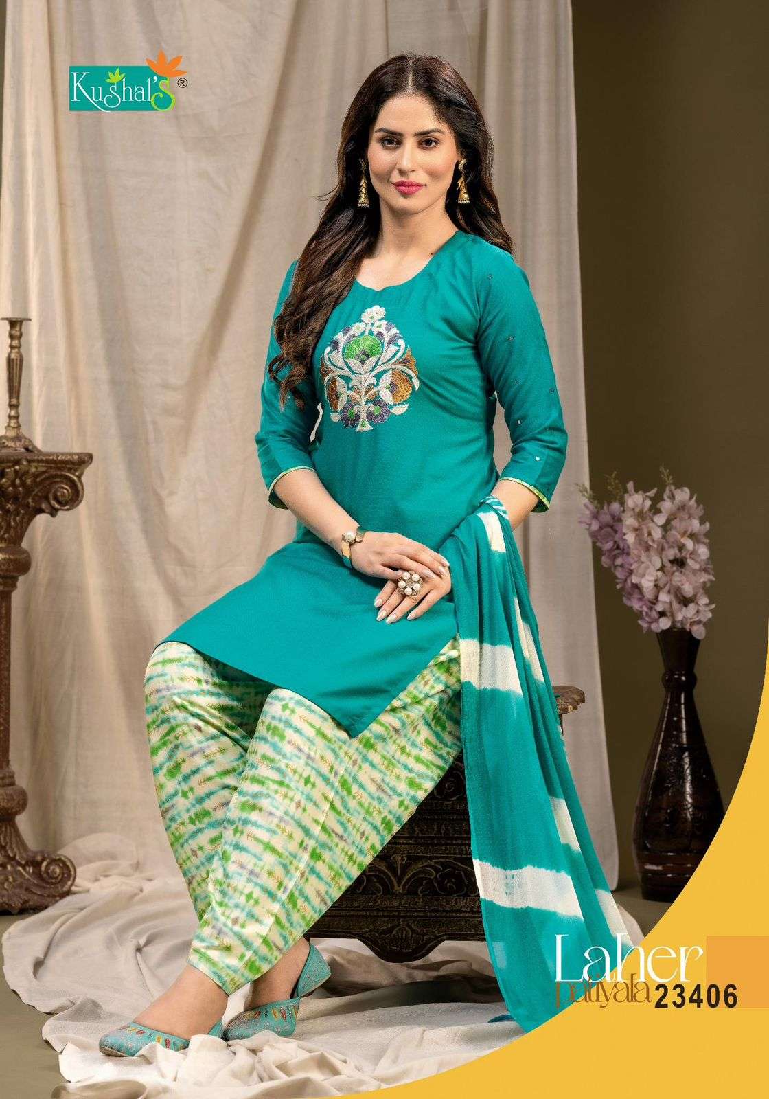 KUSHAL Laher patiyala Kurti Wholesale catalog