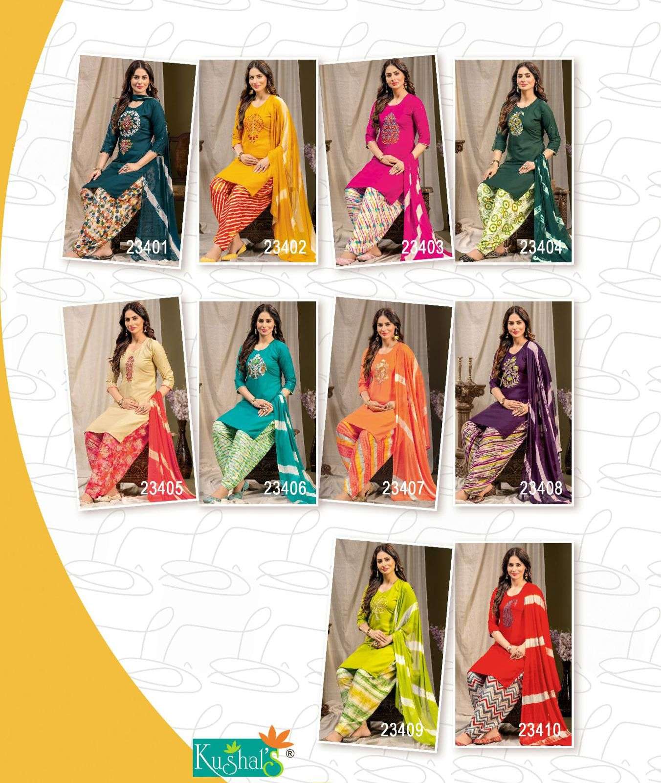 KUSHAL Laher patiyala Kurti Wholesale catalog