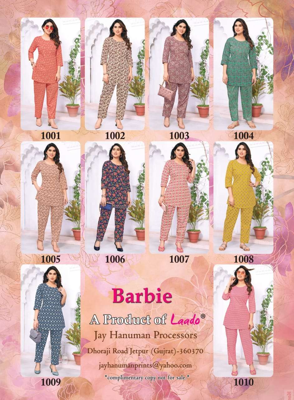 Laado Barbie Vol-1 – Co-Ord Set - Wholesale Catalog