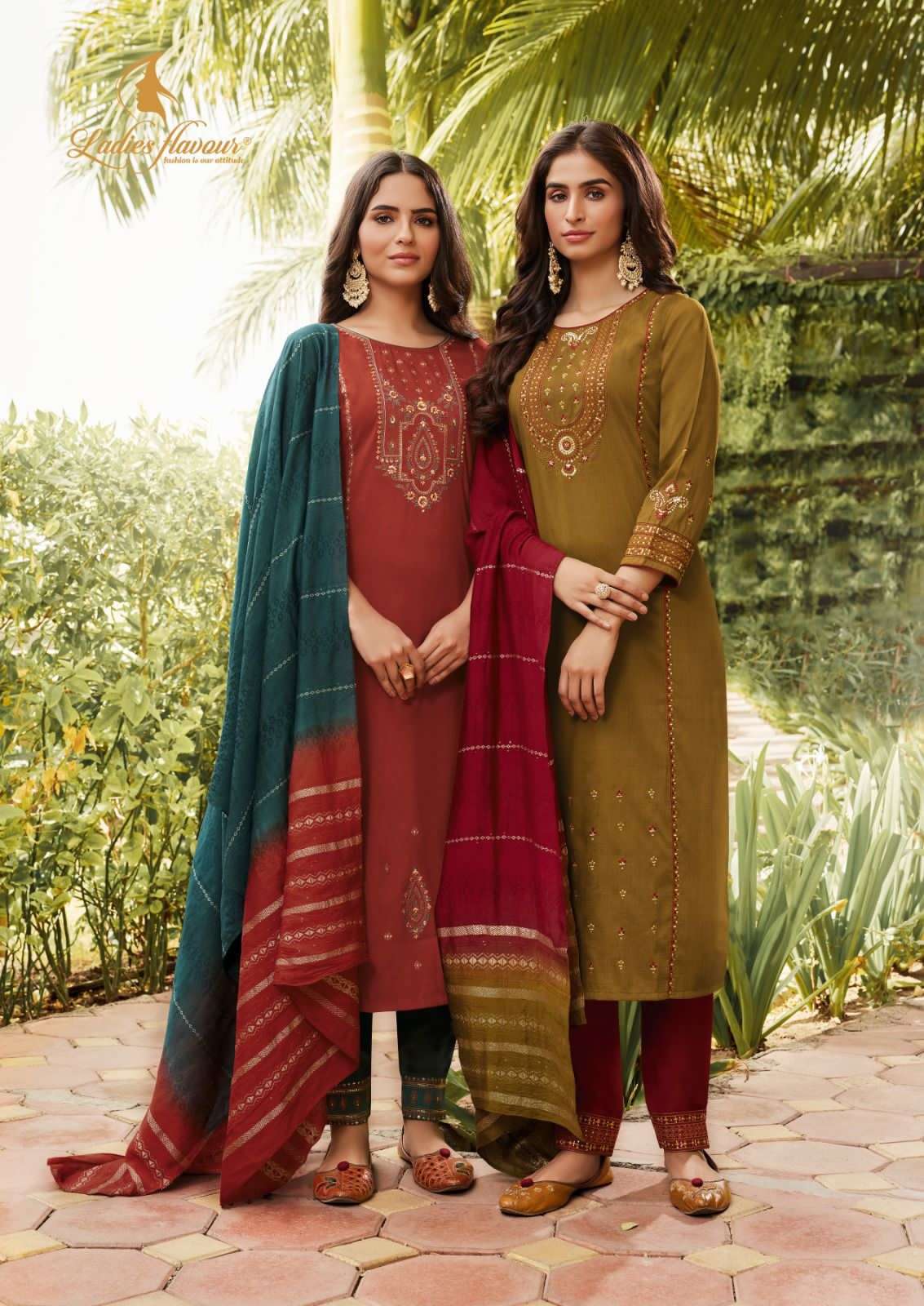 Ladies Flavour Aarohi Vol 10 Chinon Kurti Wholesale catalog
