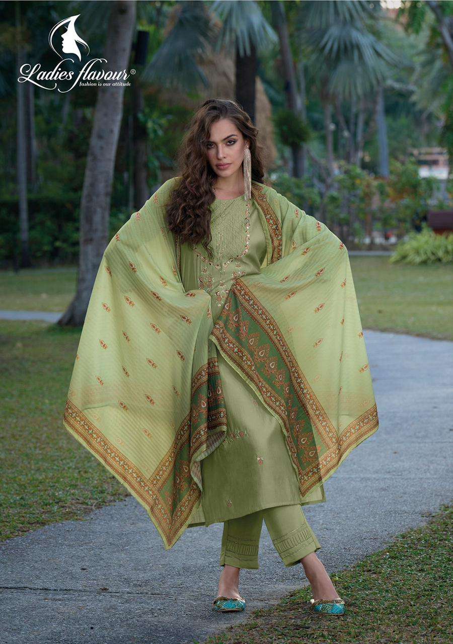 Ladies Flavour Mirza Chanderi Modal Kurti Wholesale catalog