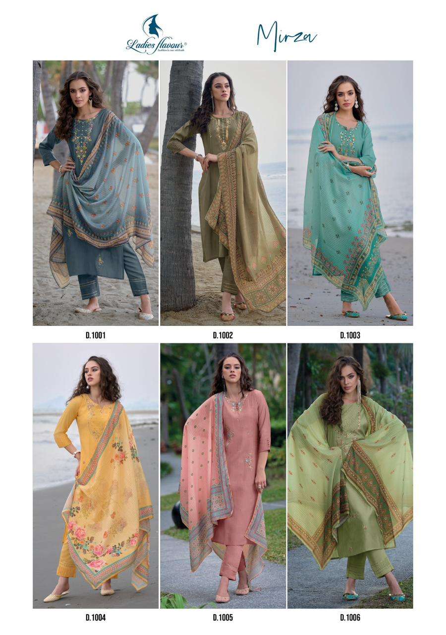Ladies Flavour Mirza Chanderi Modal Kurti Wholesale catalog