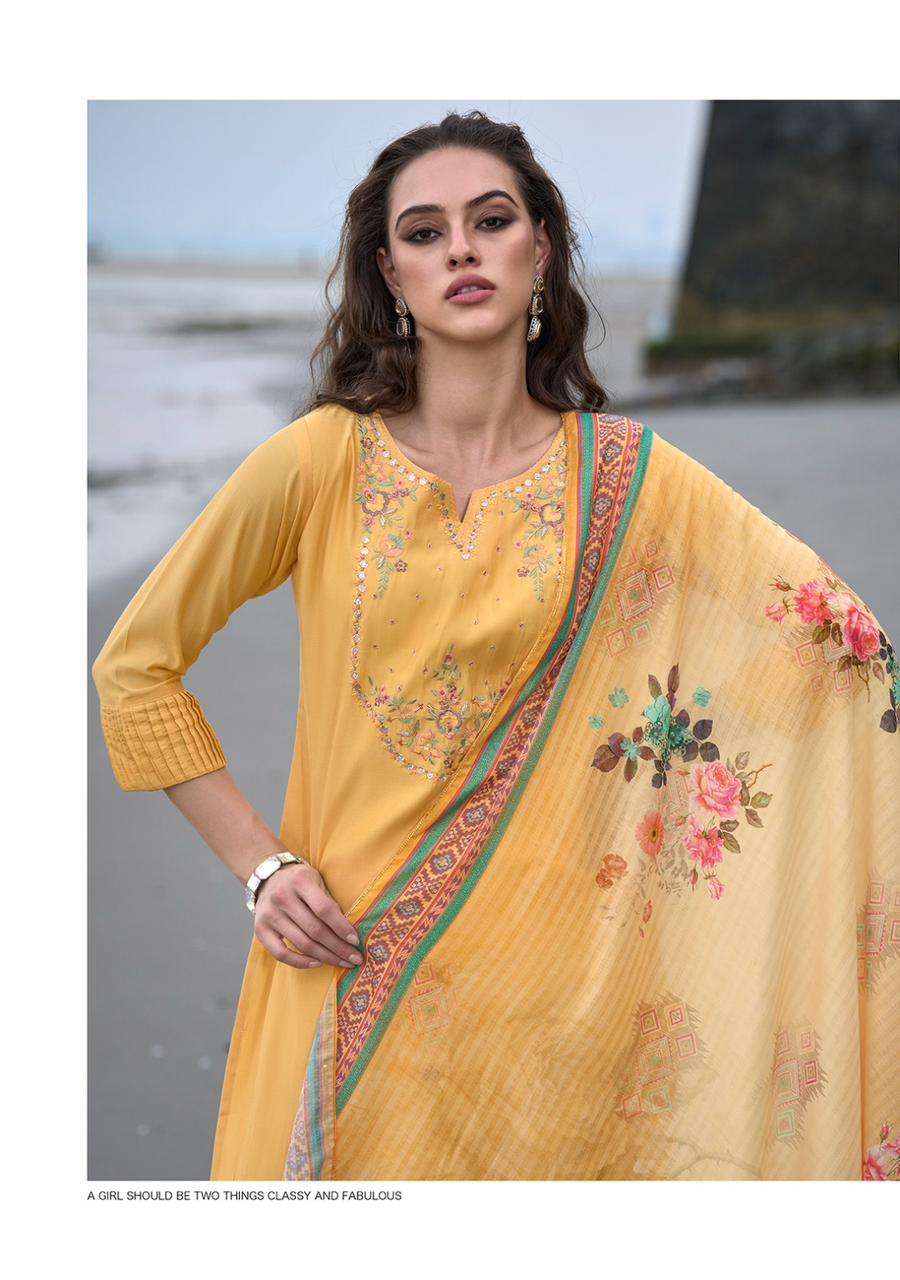Ladies Flavour Mirza Chanderi Modal Kurti Wholesale catalog