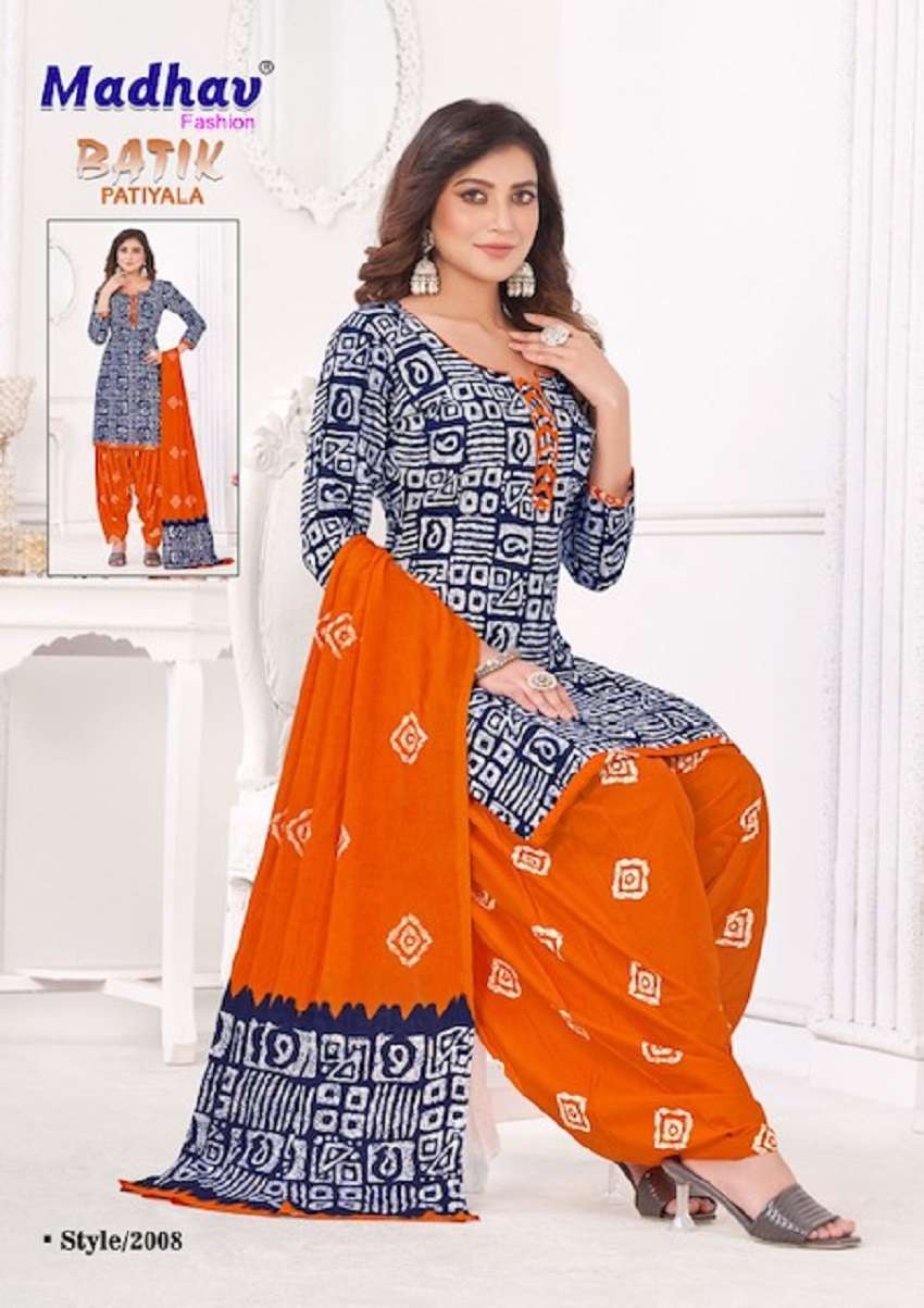 Madhav Batik Patiyala Vol-2 – Dress Material - Wholesale Catalog