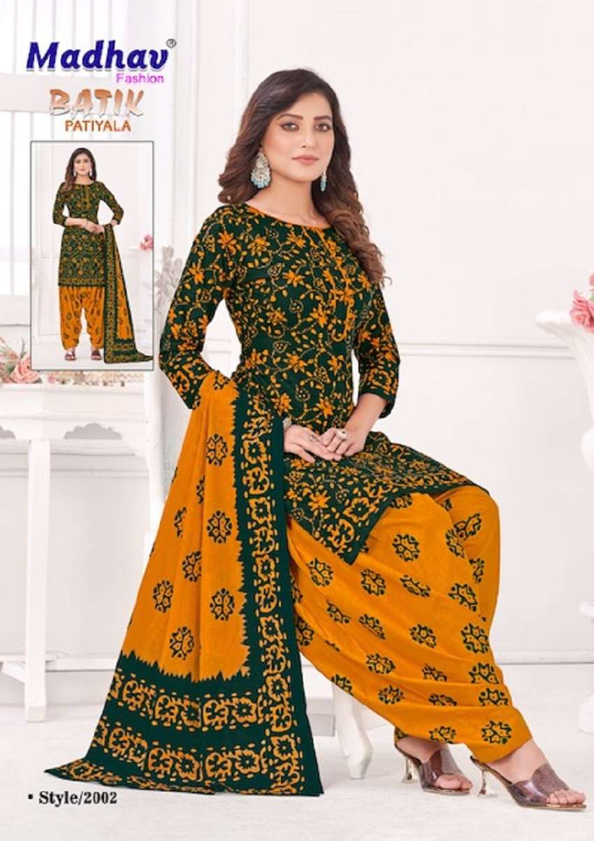 Madhav Batik Patiyala Vol-2 – Dress Material - Wholesale Catalog