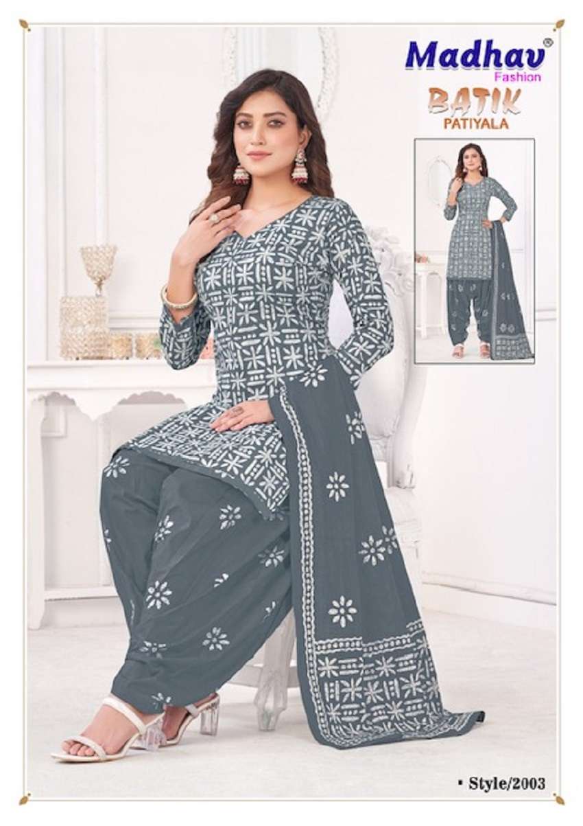 Madhav Batik Patiyala Vol-2 – Dress Material - Wholesale Catalog
