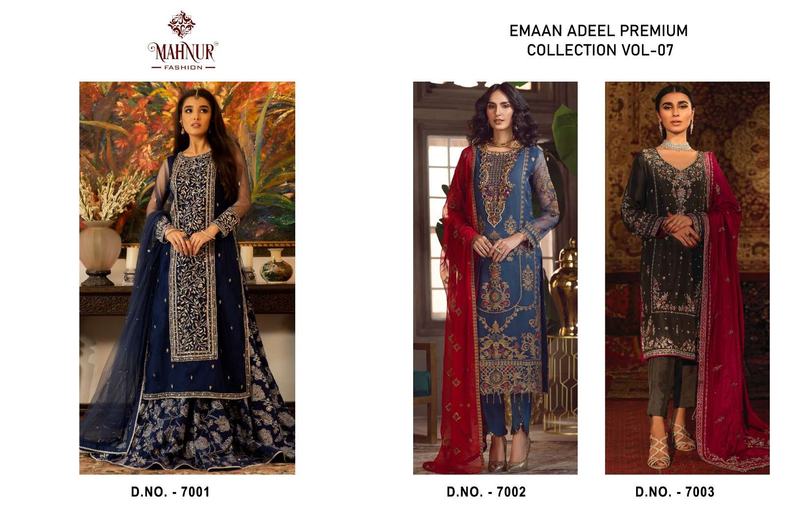 Mahnur Emaan Adeel Premium Collection 7 Pakistani Salwar Suits Wholesale catalog