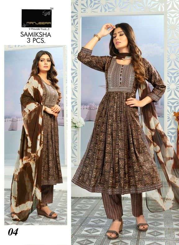 MANJEERA SAMIKSHA NAIRA CUT Kurti Wholesale catalog