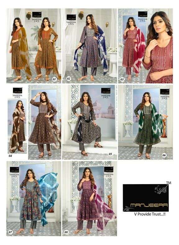 MANJEERA SAMIKSHA NAIRA CUT Kurti Wholesale catalog