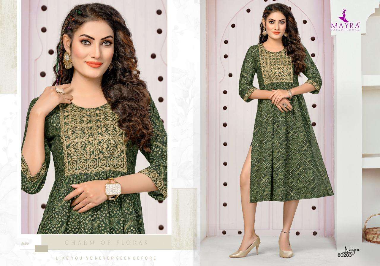 MAYRA NAYRA  Nayra cut Kurti Wholesale catalog