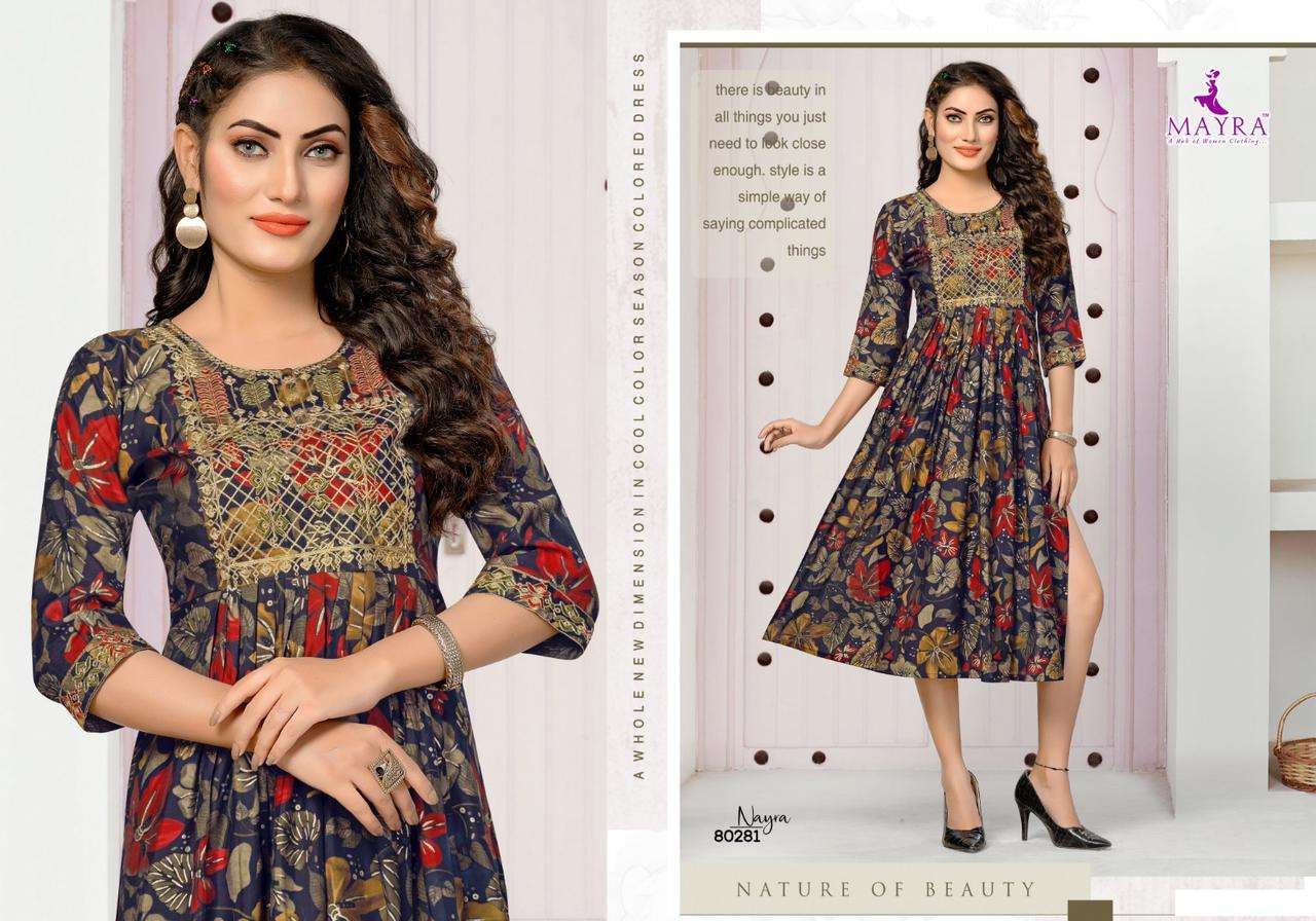 MAYRA NAYRA  Nayra cut Kurti Wholesale catalog