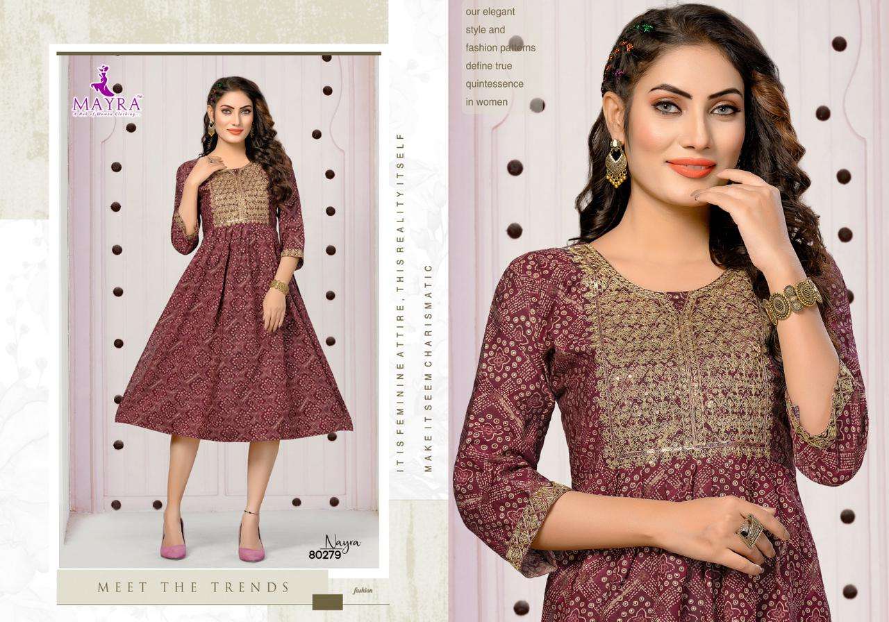 MAYRA NAYRA  Nayra cut Kurti Wholesale catalog