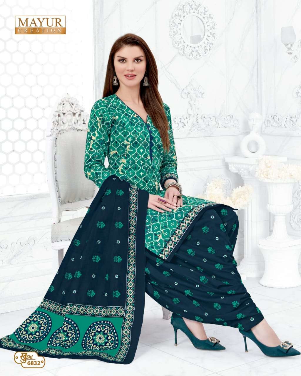 Multicolor Printed Mayur Bandhani Special Vol-10 Cotton Dress Material  Catalog, Size: FREE at Rs 330/piece in Surat