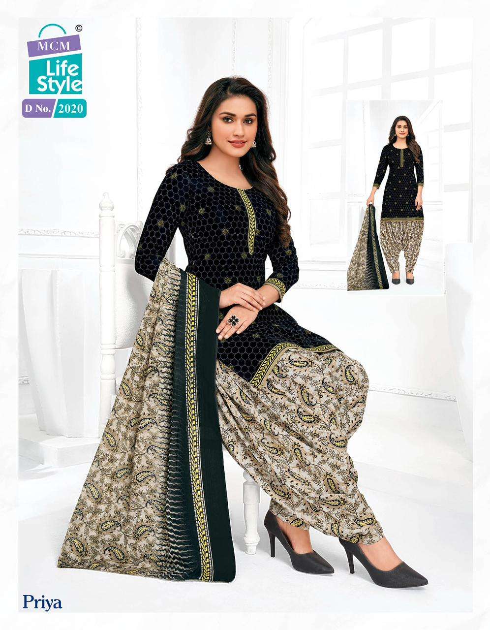 MCM Priya Vol-20 – Dress Material - Wholesale Catalog
