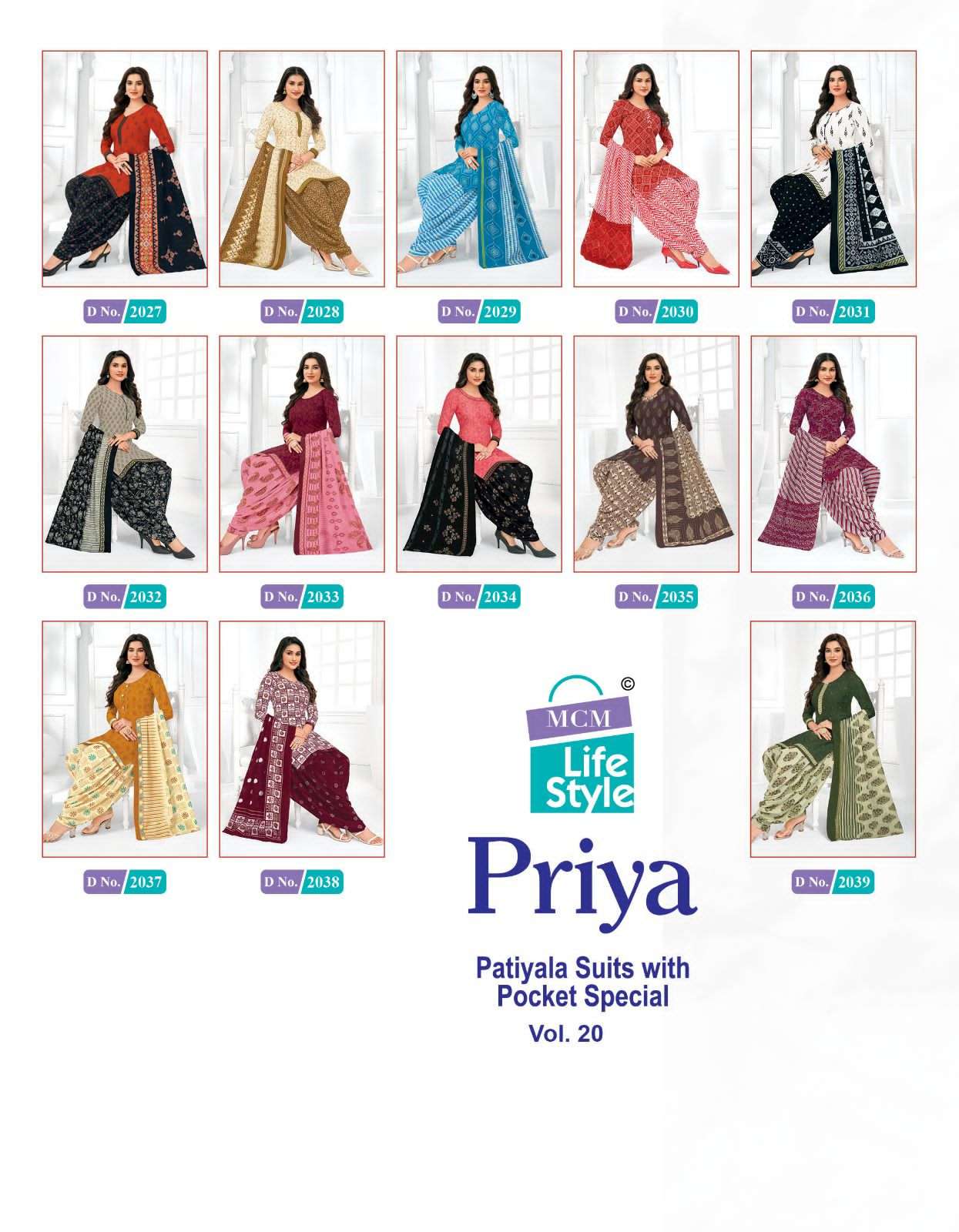 MCM Priya Vol-20 – Dress Material - Wholesale Catalog