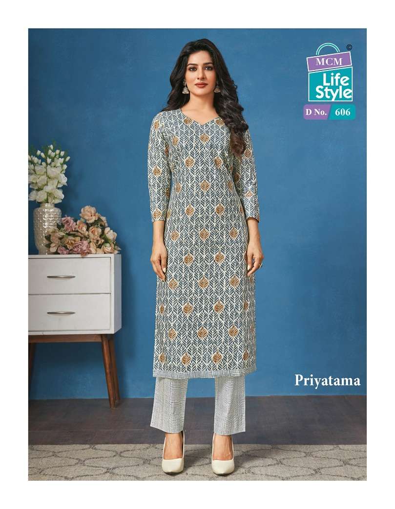 MCM Priyatama Vol-6 – Kurti With Pant - Wholesale Catalog