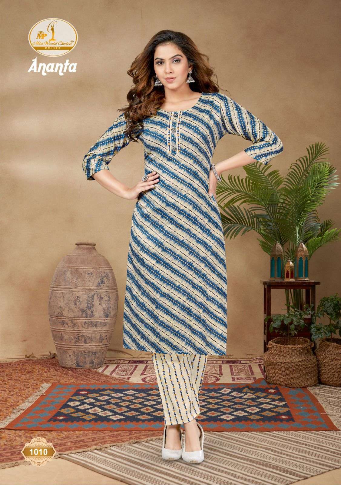 Miss World Ananta Vol-1 – Kurti With Pant - Wholesale Catalog