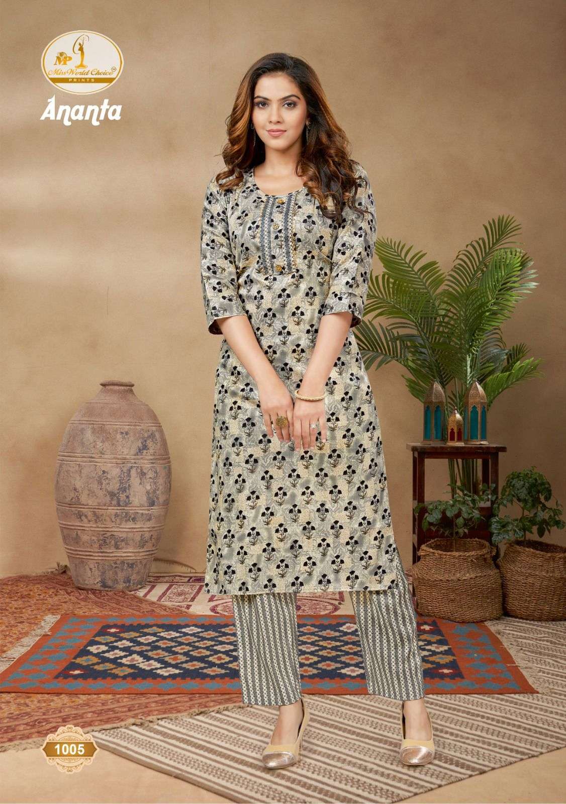 Miss World Ananta Vol-1 – Kurti With Pant - Wholesale Catalog